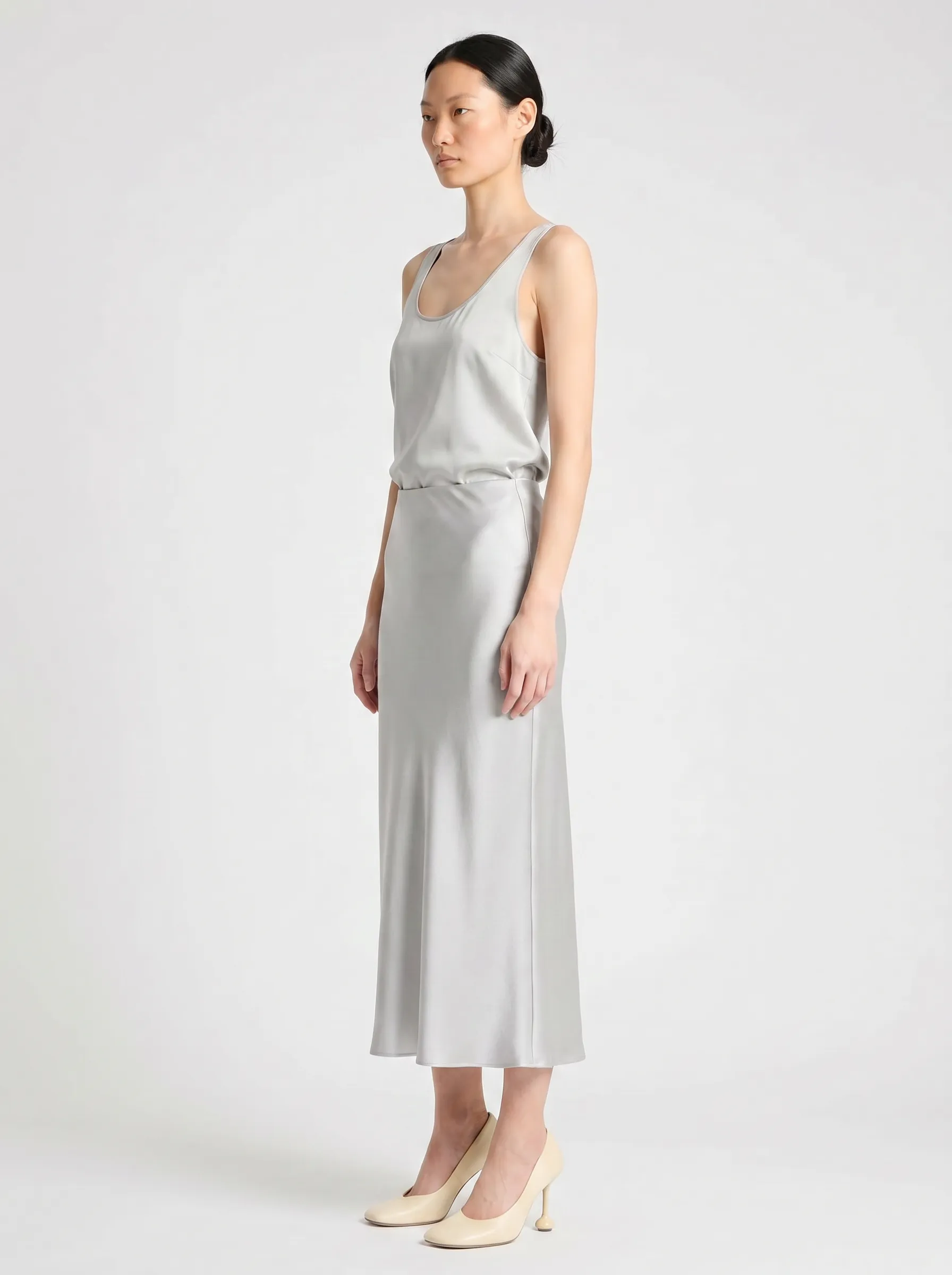 Talia Charmeuse Maxi Skirt, Paloma sold by Saint Art product image thumbnail 2