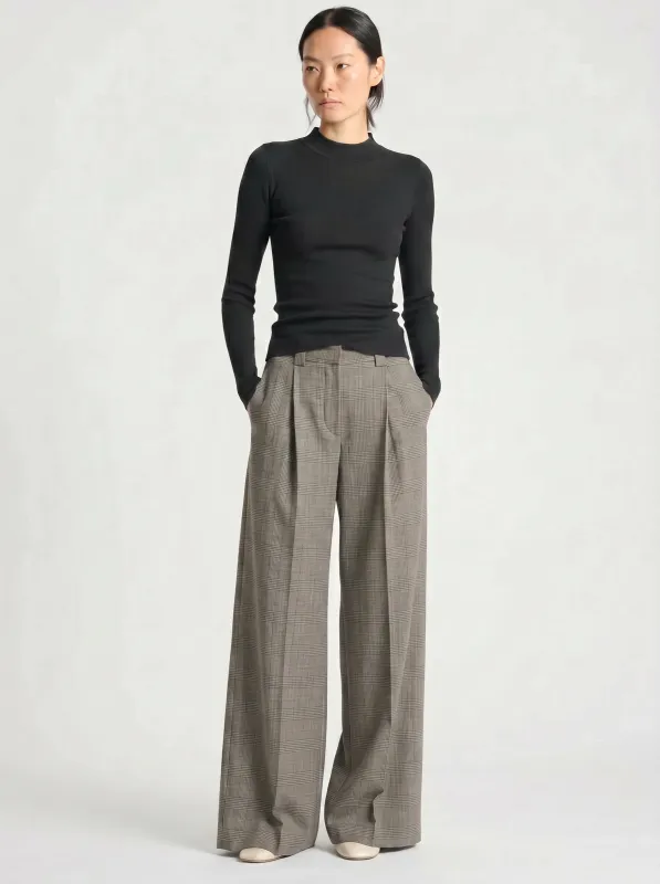 Xavier Ribbed Mock Neck Sweater made by Saint Art