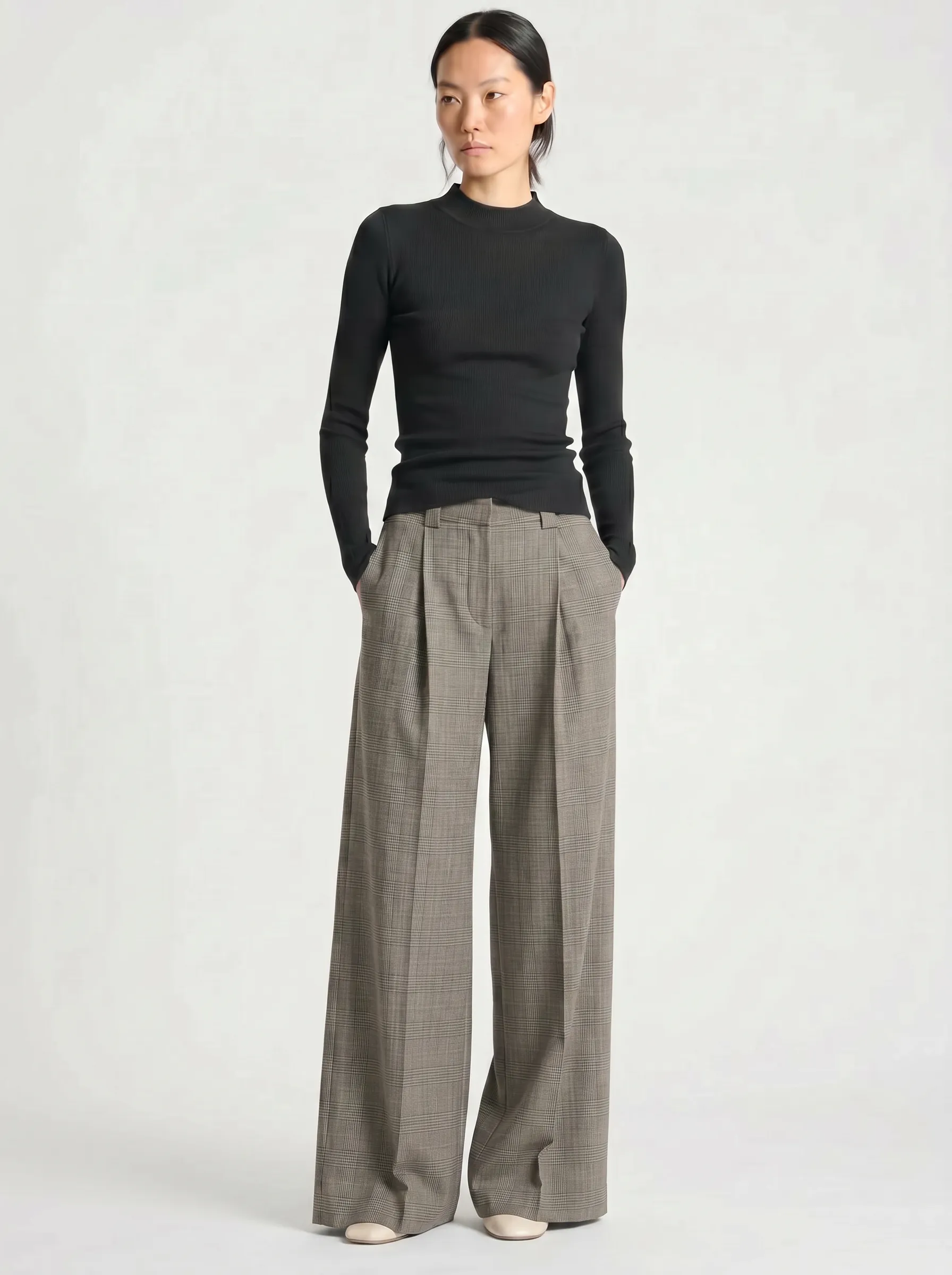 Xavier Ribbed Mock Neck Sweater sold by Saint Art