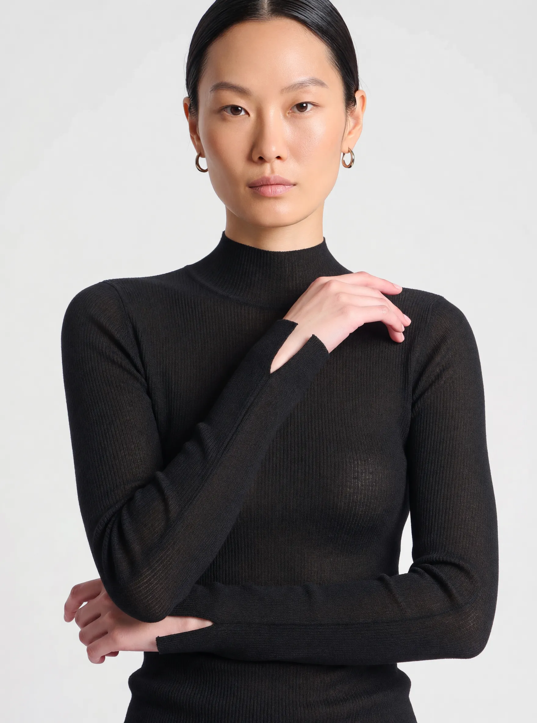 Xavier Ribbed Mock Neck Sweater sold by Saint Art product image thumbnail 4