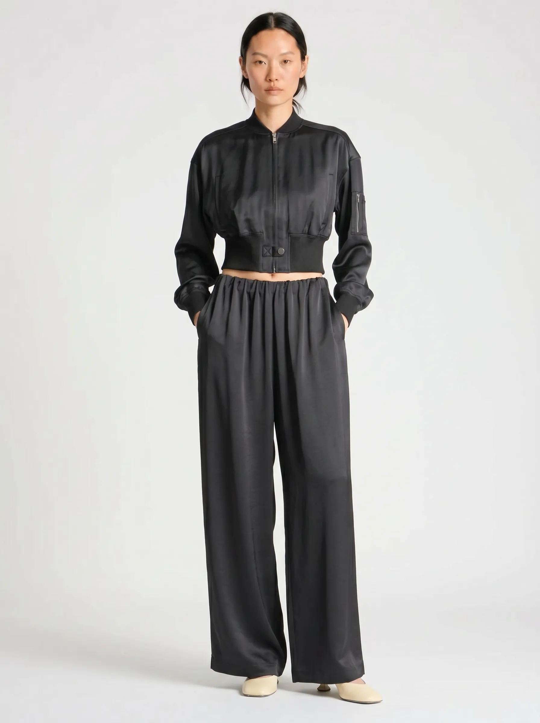 Hugh Charmeuse Bomber Jacket sold by Saint Art product image thumbnail 4
