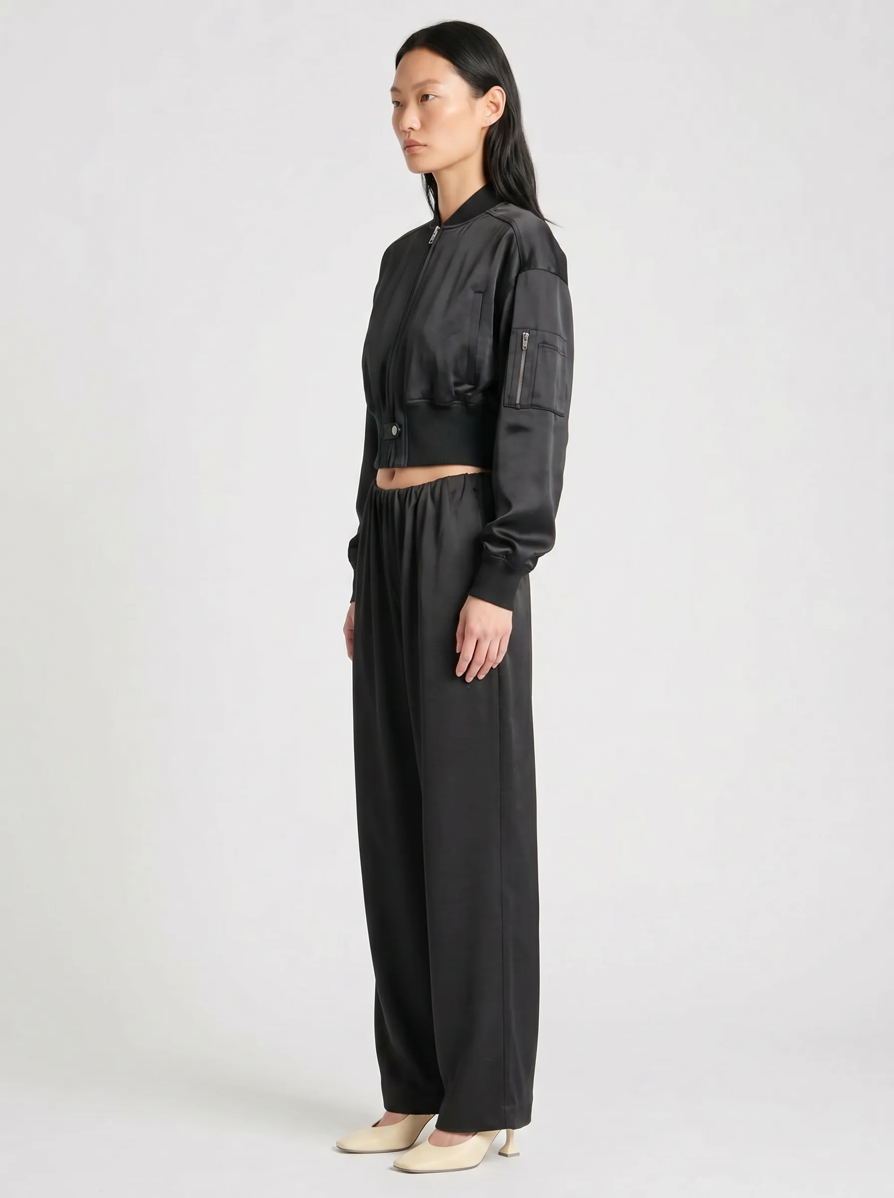 Hugh Charmeuse Bomber Jacket sold by Saint Art product image thumbnail 3