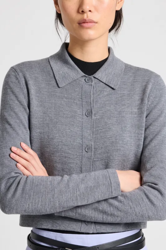 Phoebe Merino Polo Sweater made by Saint Art
