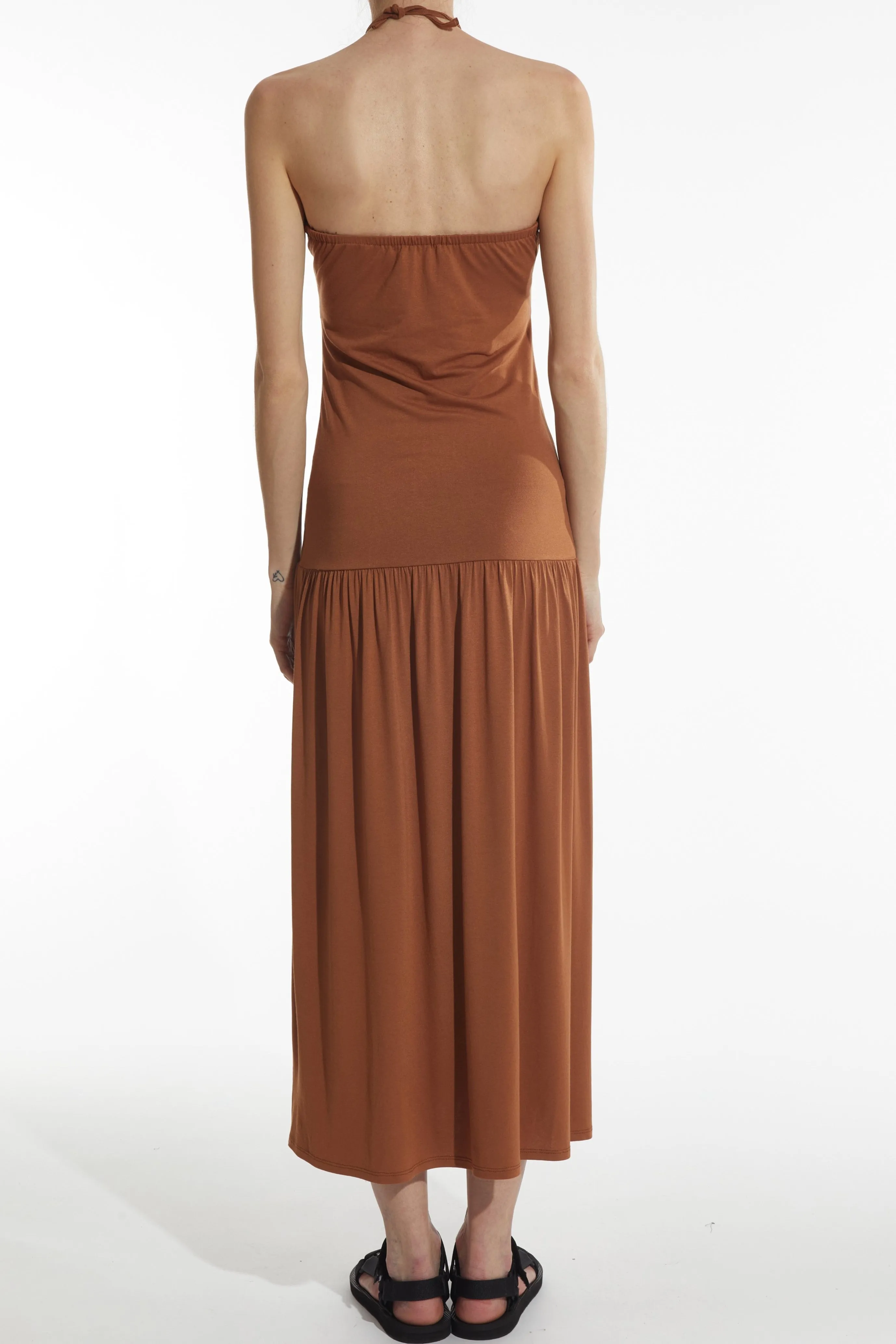 Amanda Ruched Halter Dress sold by Saint Art product image thumbnail 3