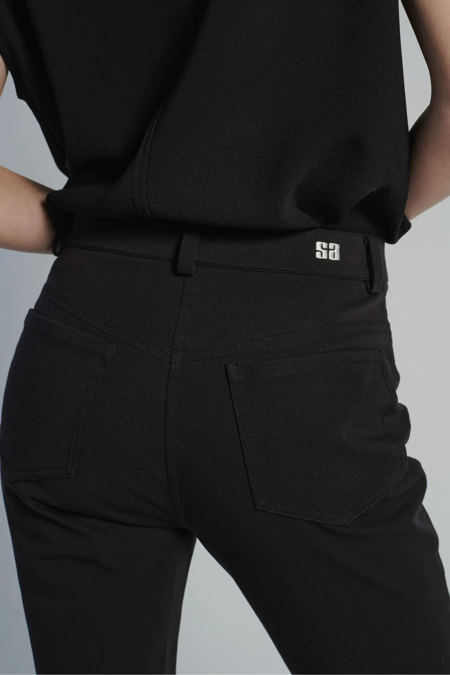 Preston Compact Stretch Pant, Black sold by Saint Art