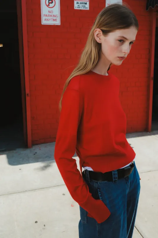 Elodie Layered Crewneck Knit sold by Saint Art