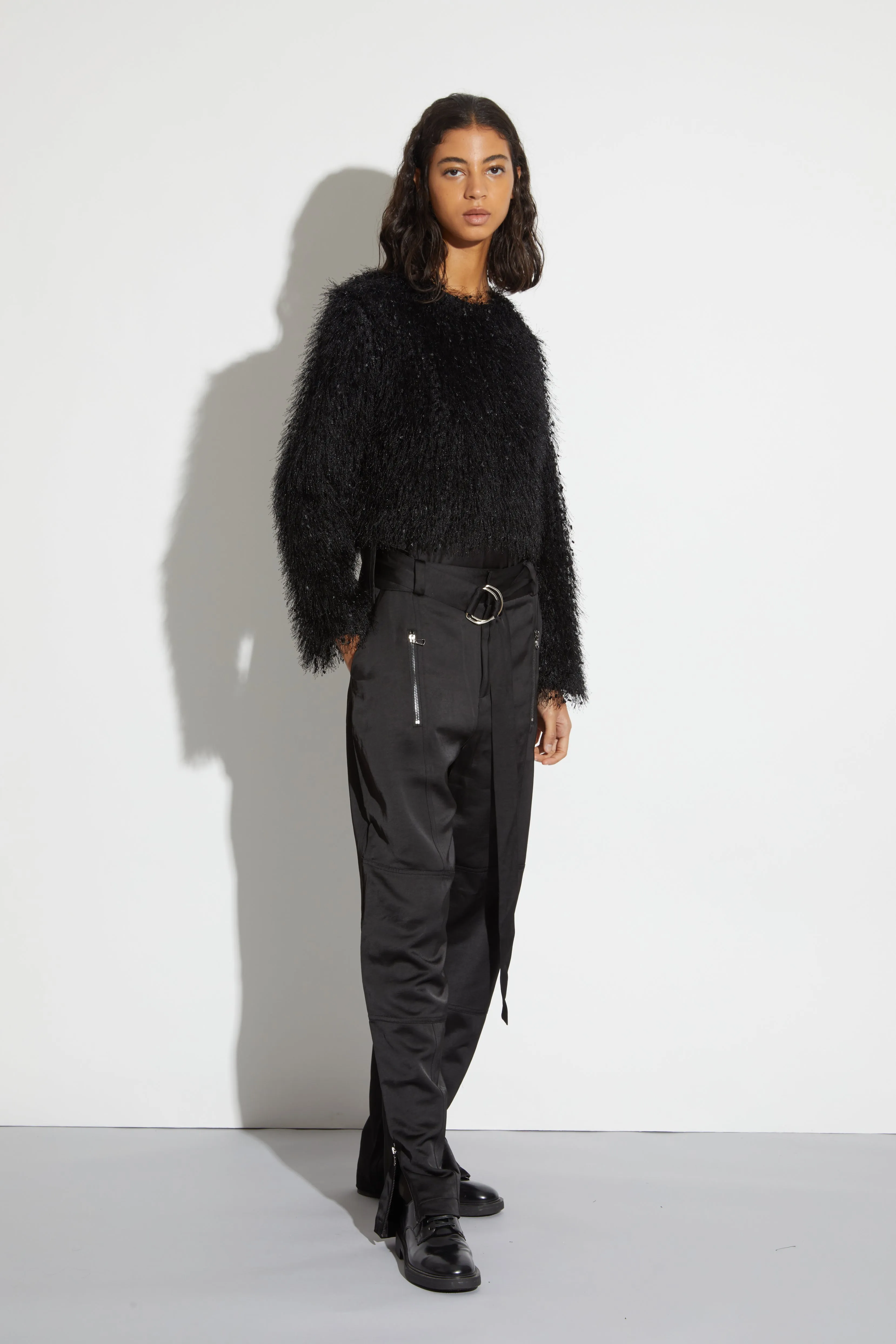 Greta Feather Top, Black sold by Saint Art product image thumbnail 5