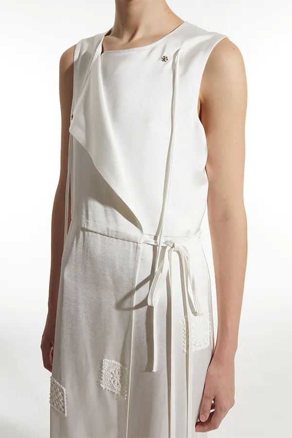 Anna Crochet Dress, White sold by Saint Art product image thumbnail 4