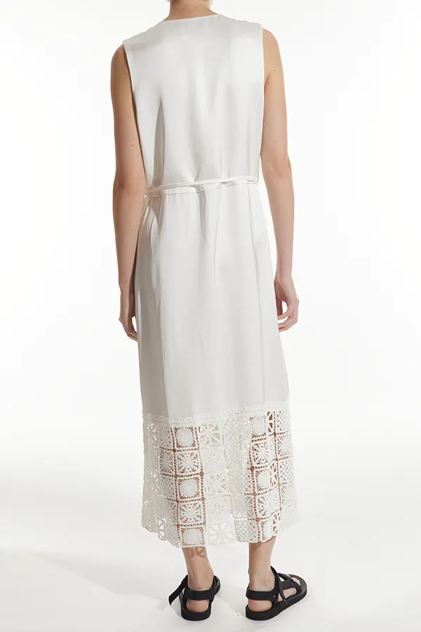 Anna Crochet Dress, White sold by Saint Art product image thumbnail 3