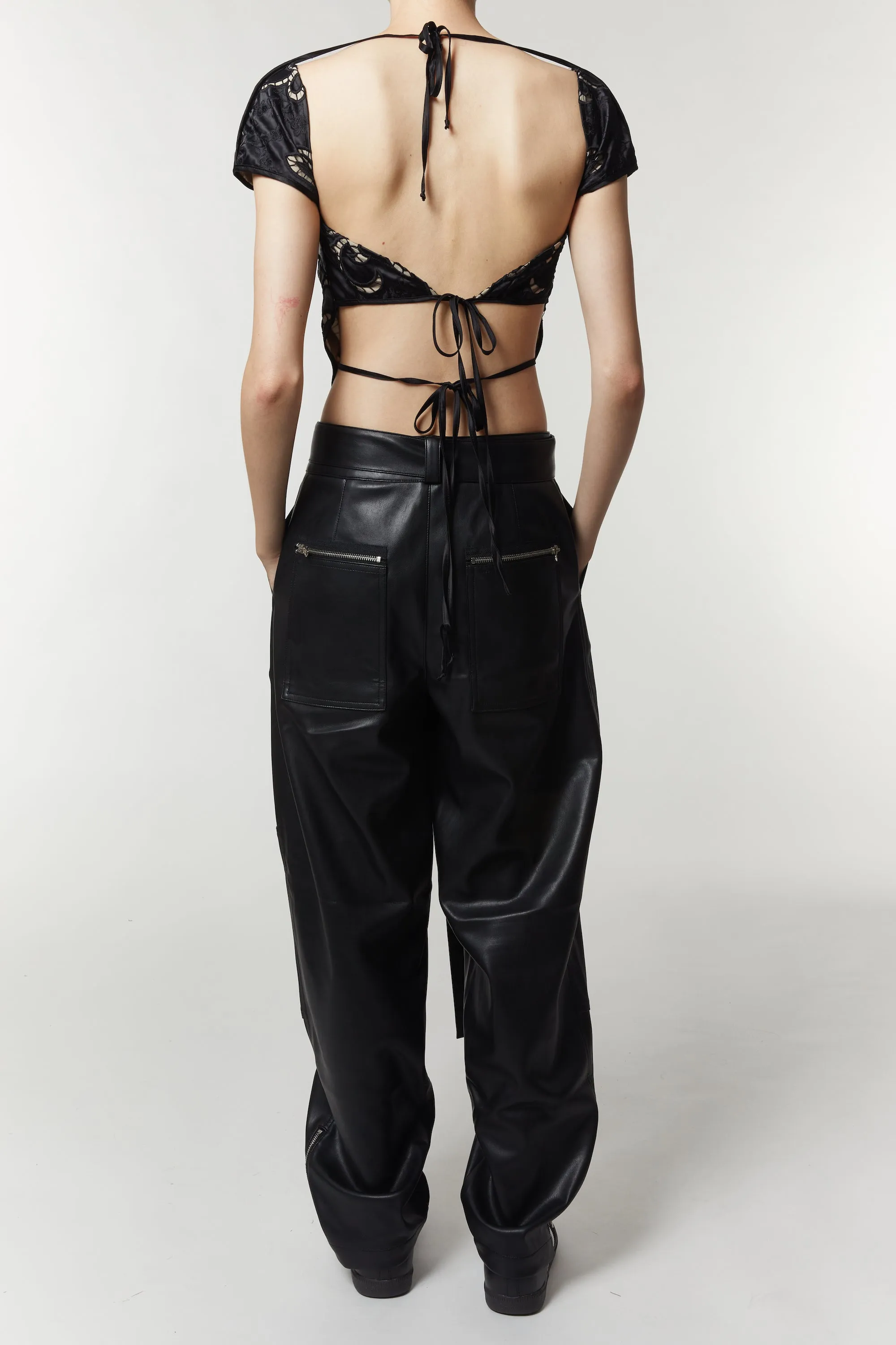 Rosalie Cut-Out Blouse, Black Lace sold by Saint Art product image thumbnail 3