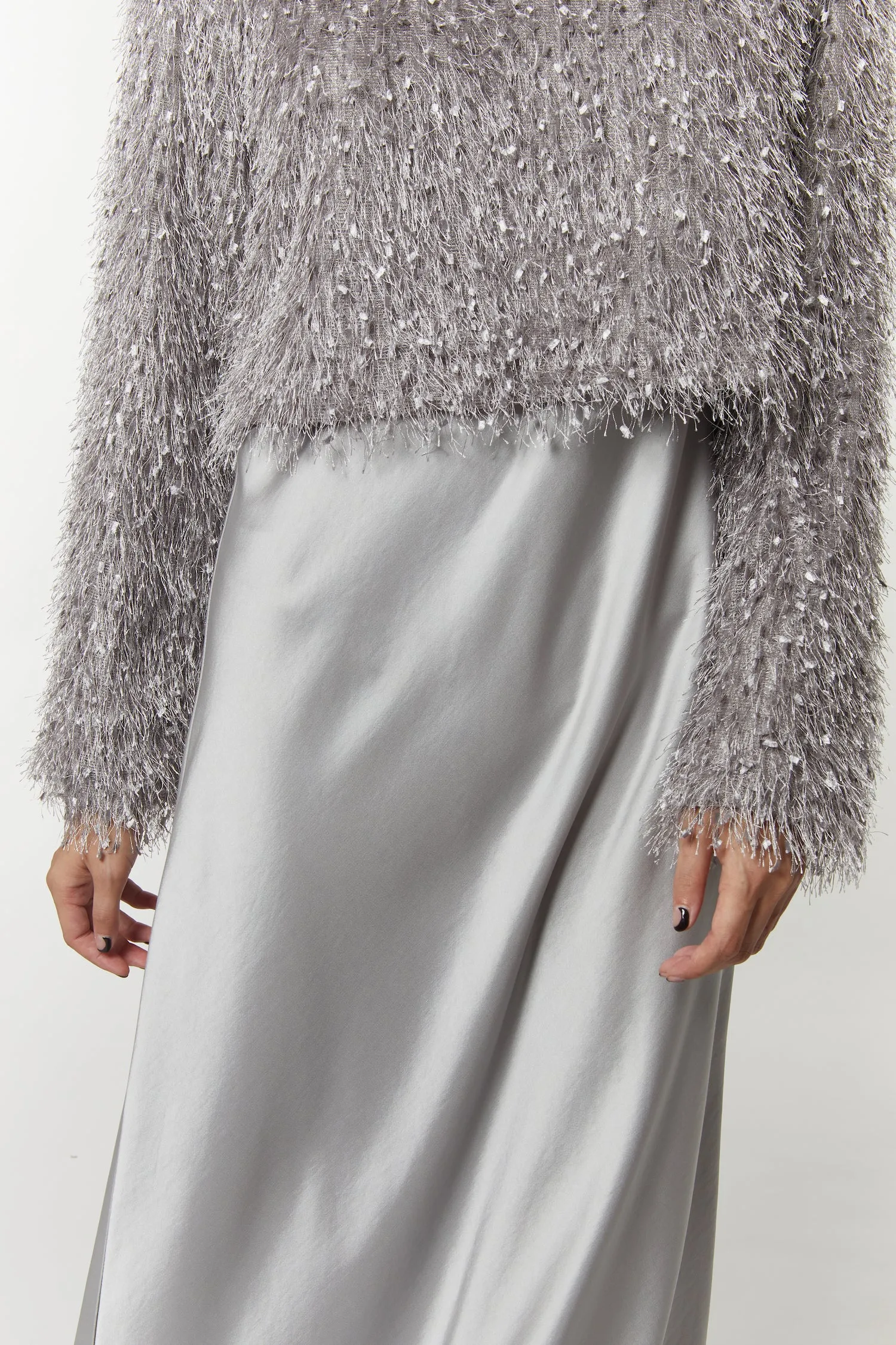 Greta Feather Top, Silver sold by Saint Art product image thumbnail 4