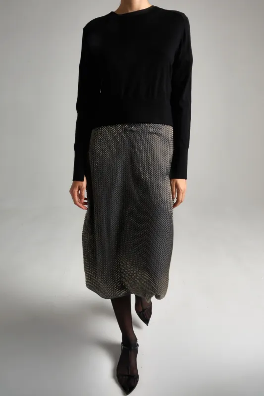 Celia Beaded Skirt, Thunder sold by Saint Art