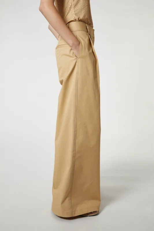 Argo Wideleg Trouser, Khaki sold by undefined
