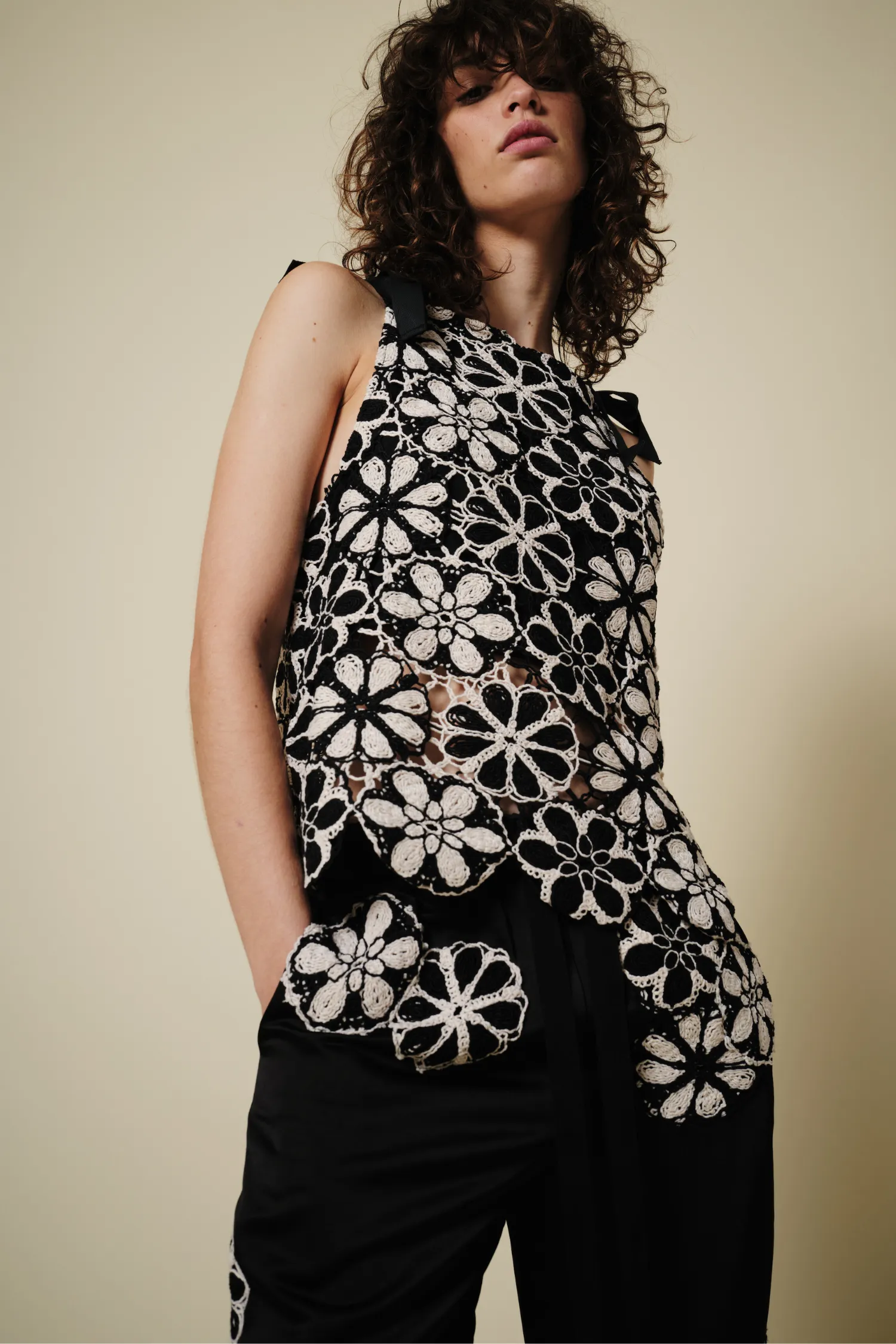 Ruby Crochet Tie Top, Multi sold by Saint Art product image thumbnail 3