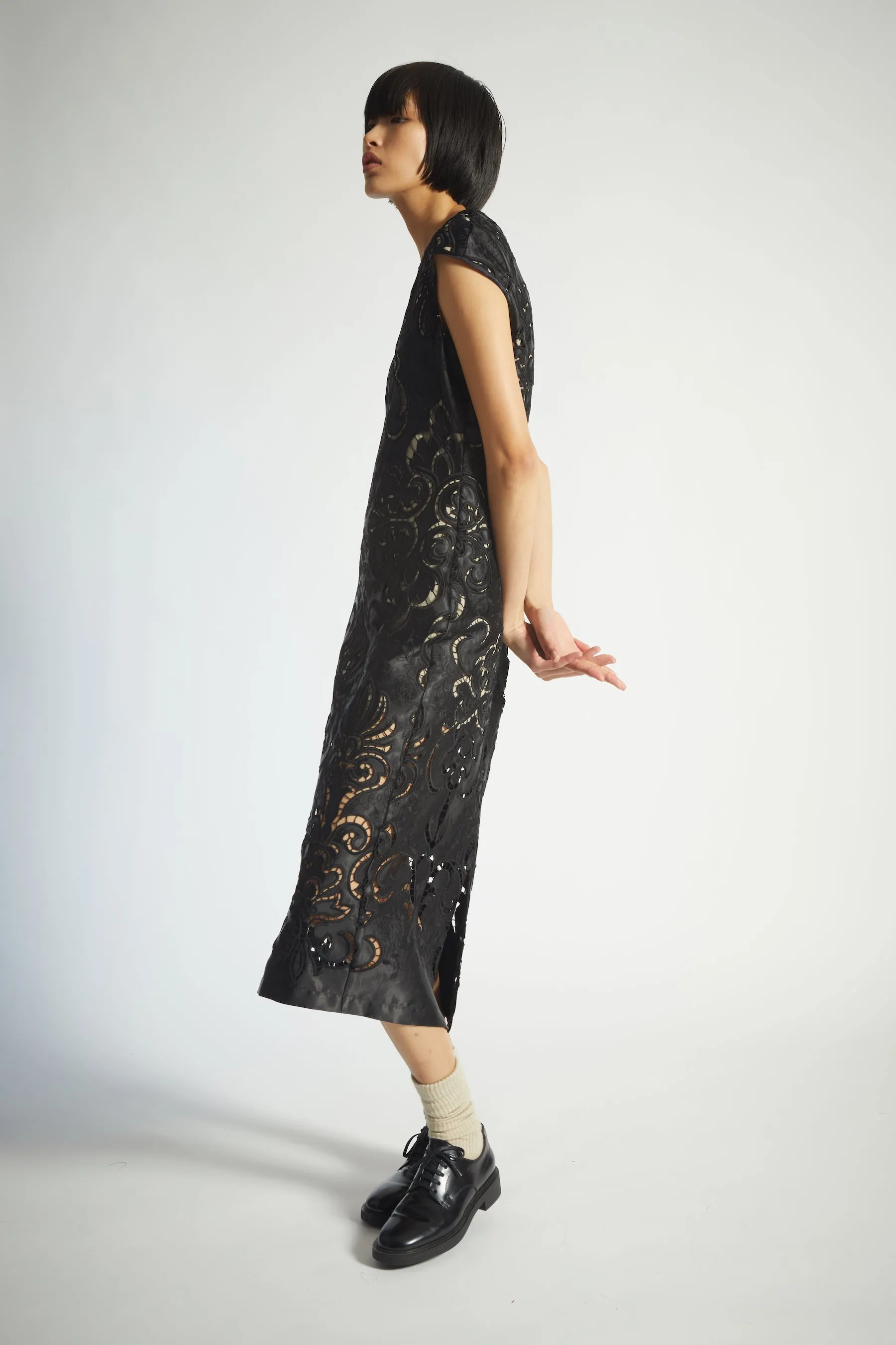 Aida Maxi Dress, Black Lace sold by Saint Art product image thumbnail 3