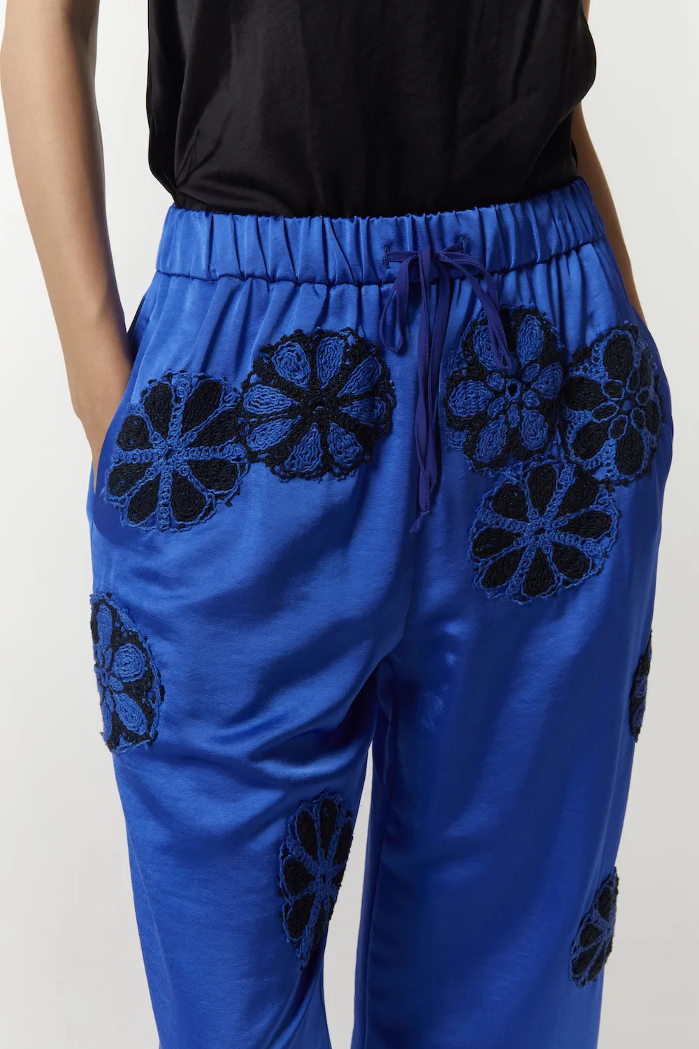Nova Pant with Crochet, French Blue sold by Saint Art product image thumbnail 3