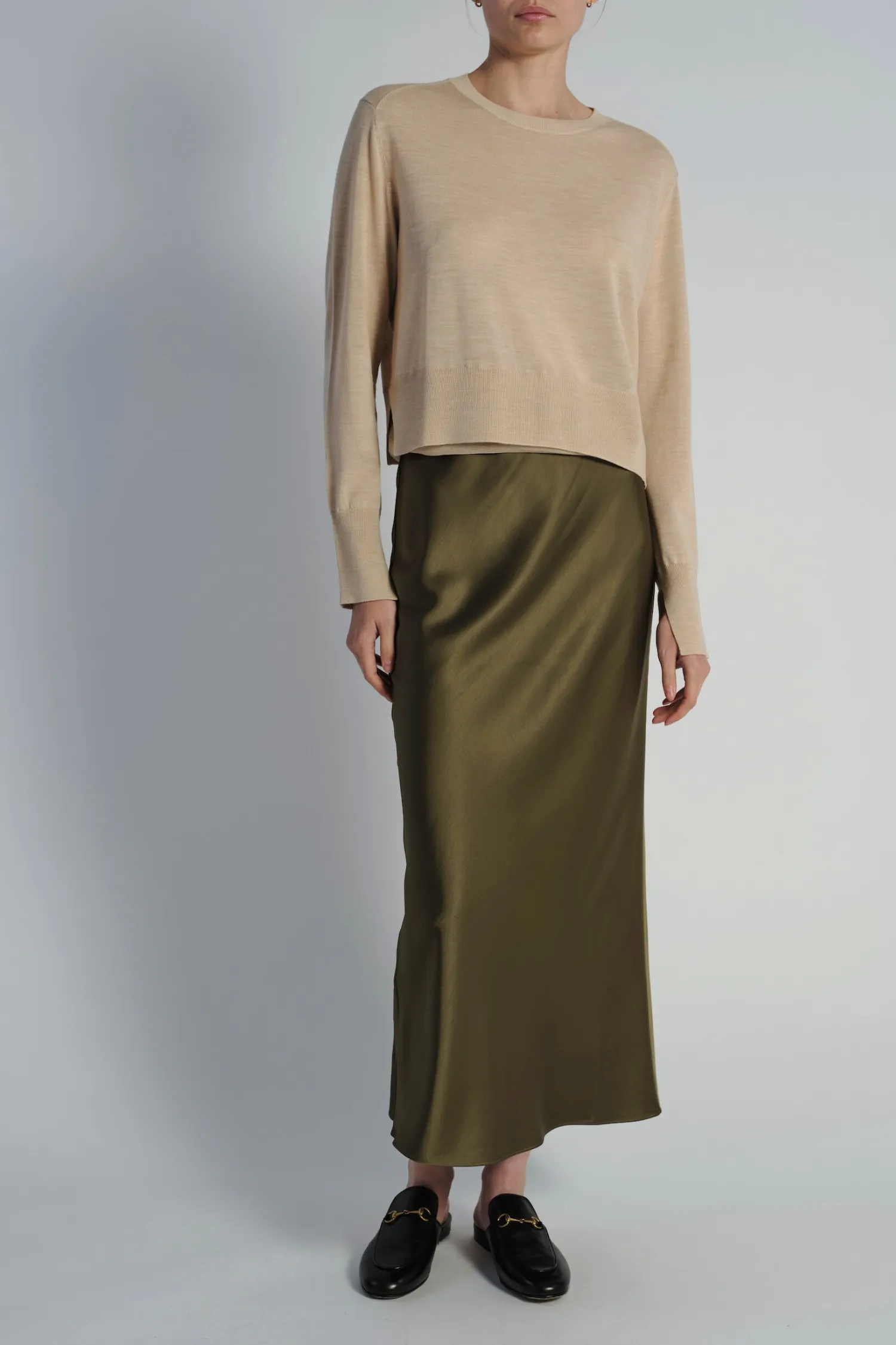 Talia Charmeuse Midi Skirt sold by Saint Art product image thumbnail 2