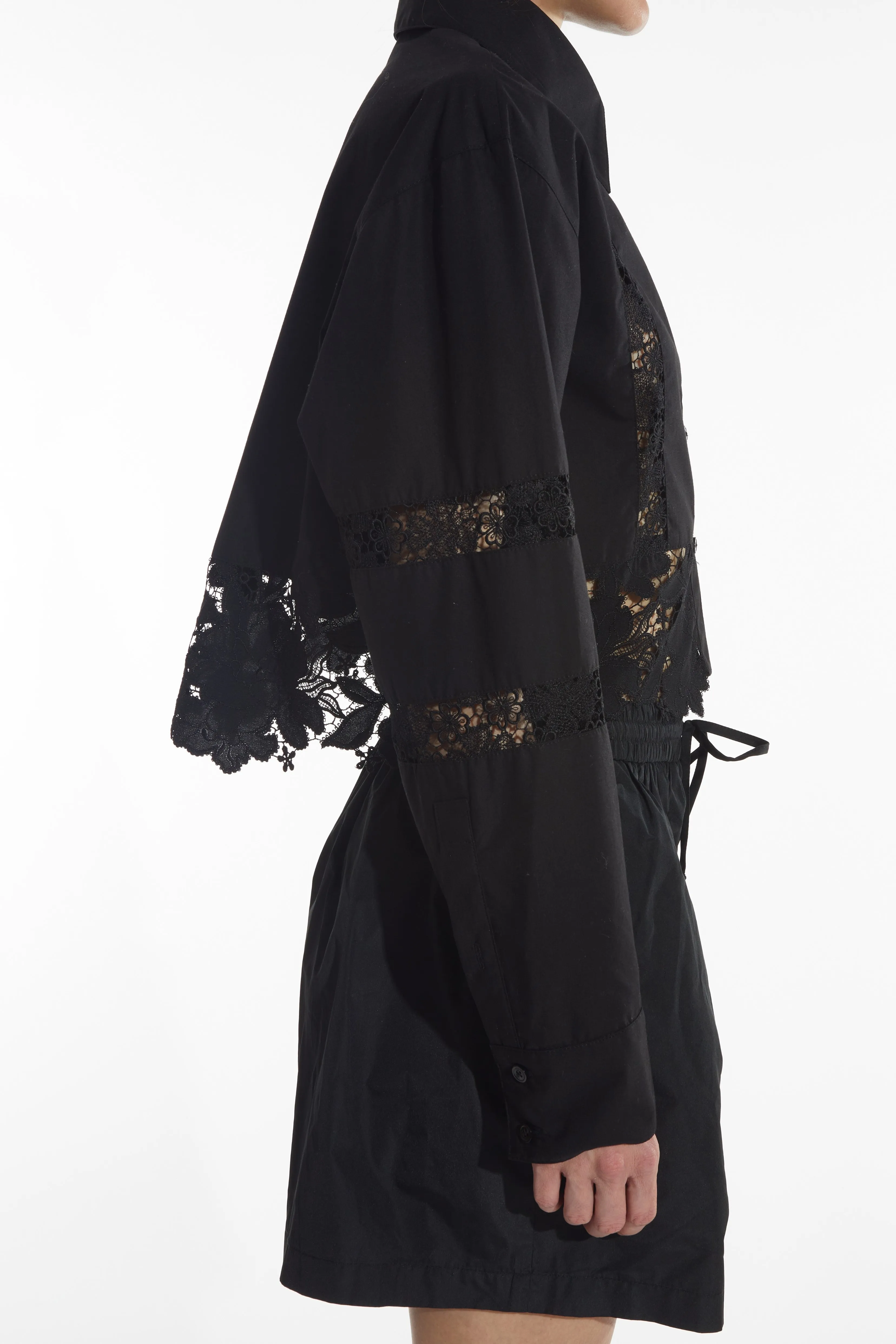 Saskia Mixed Lace Blouse, Black sold by Saint Art product image thumbnail 2
