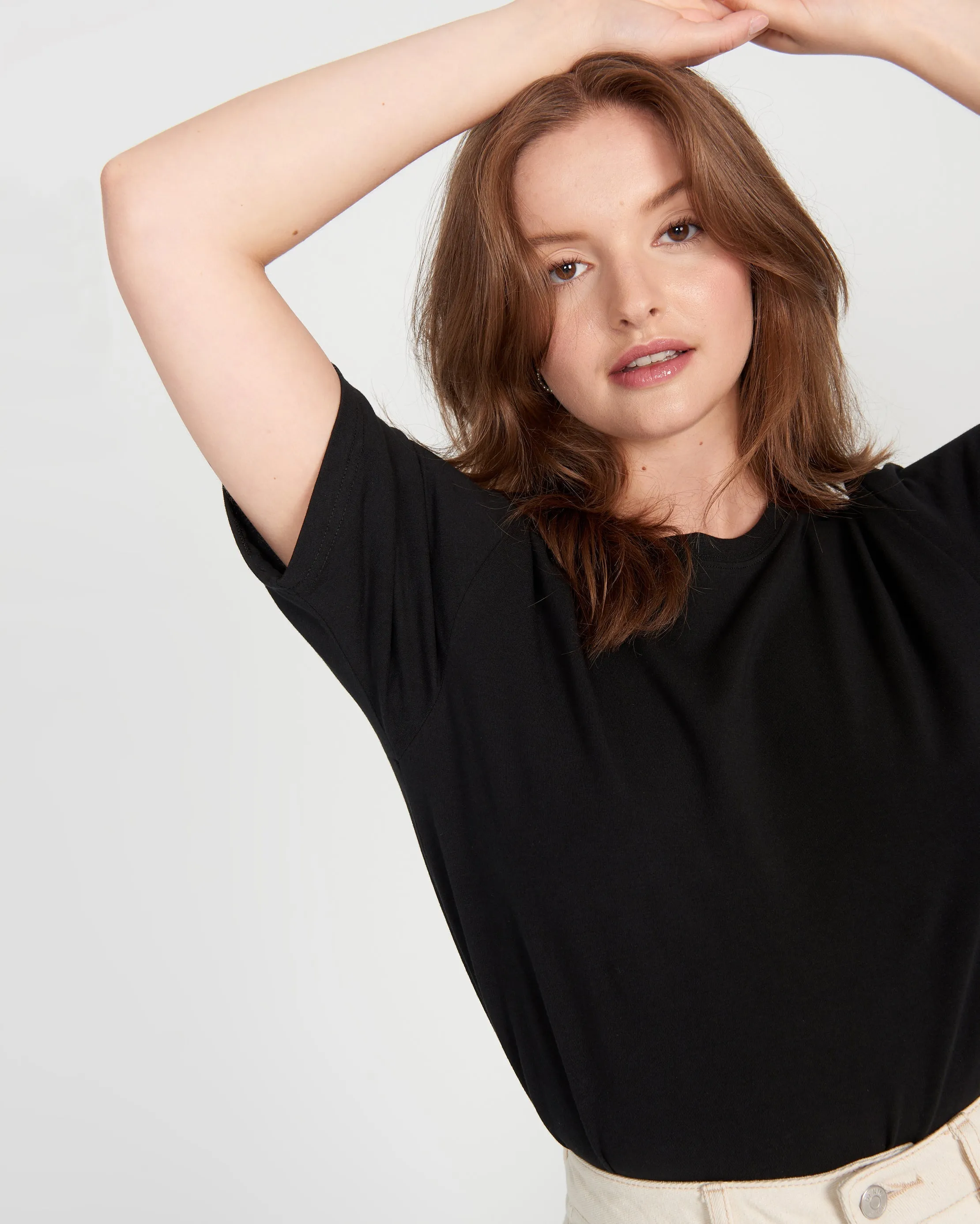 Sweat Proof Crewneck T-Shirt for Women sold by Social Citizen