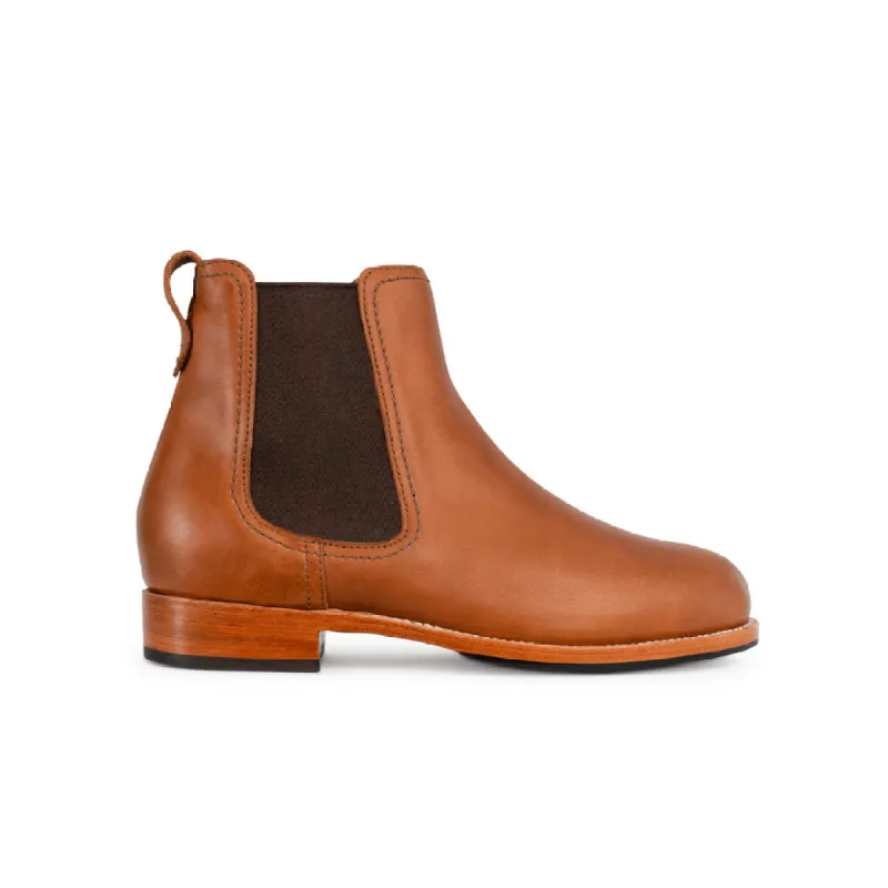 The Merida in Caramel ~ Super Wide sold by Adelante Shoe