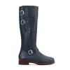 The Reina in Denim Blue ~ Standard/Narrow ~ Standard Calf 43cm sold by Adelante Shoe