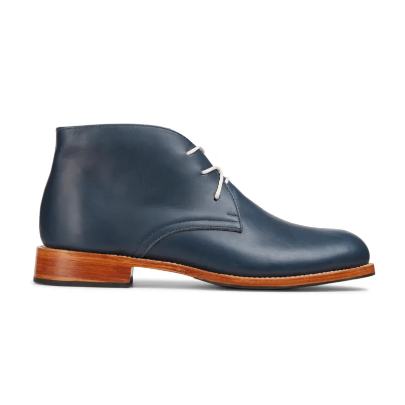 The Santiago in Denim Blue ~ Super Wide sold by Adelante Shoe