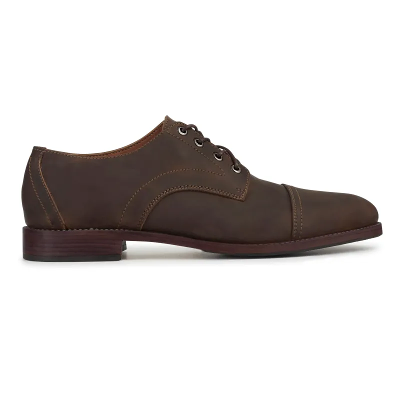 The Marco in Mahogany ~ Super Wide sold by Adelante Shoe