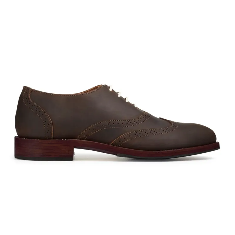 The Clásico in Mahogany ~ Super Wide sold by Adelante Shoe