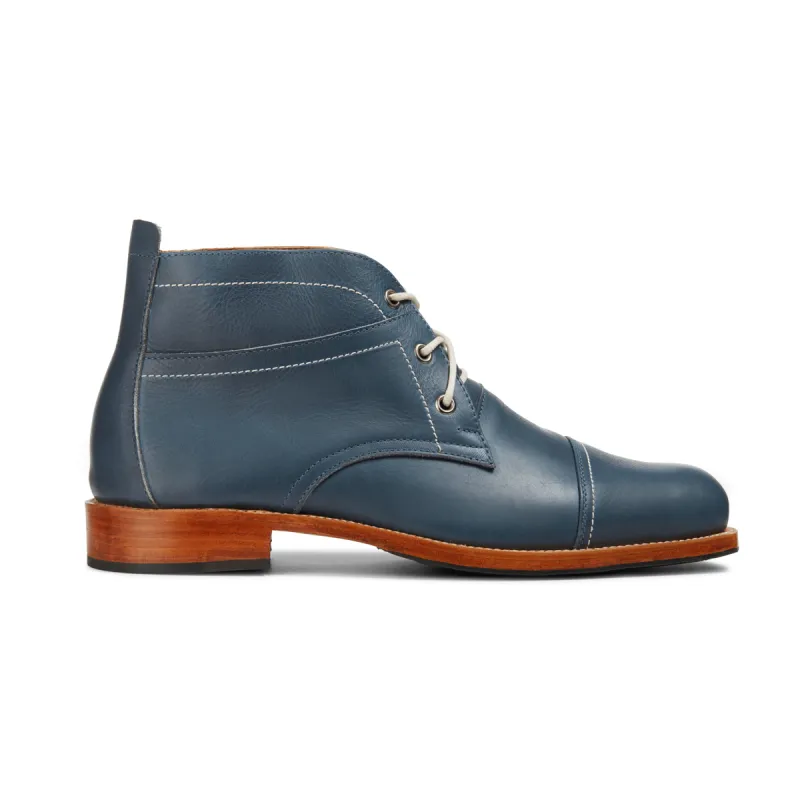 The Valparaiso in Denim Blue ~ Super Wide sold by Adelante Shoe