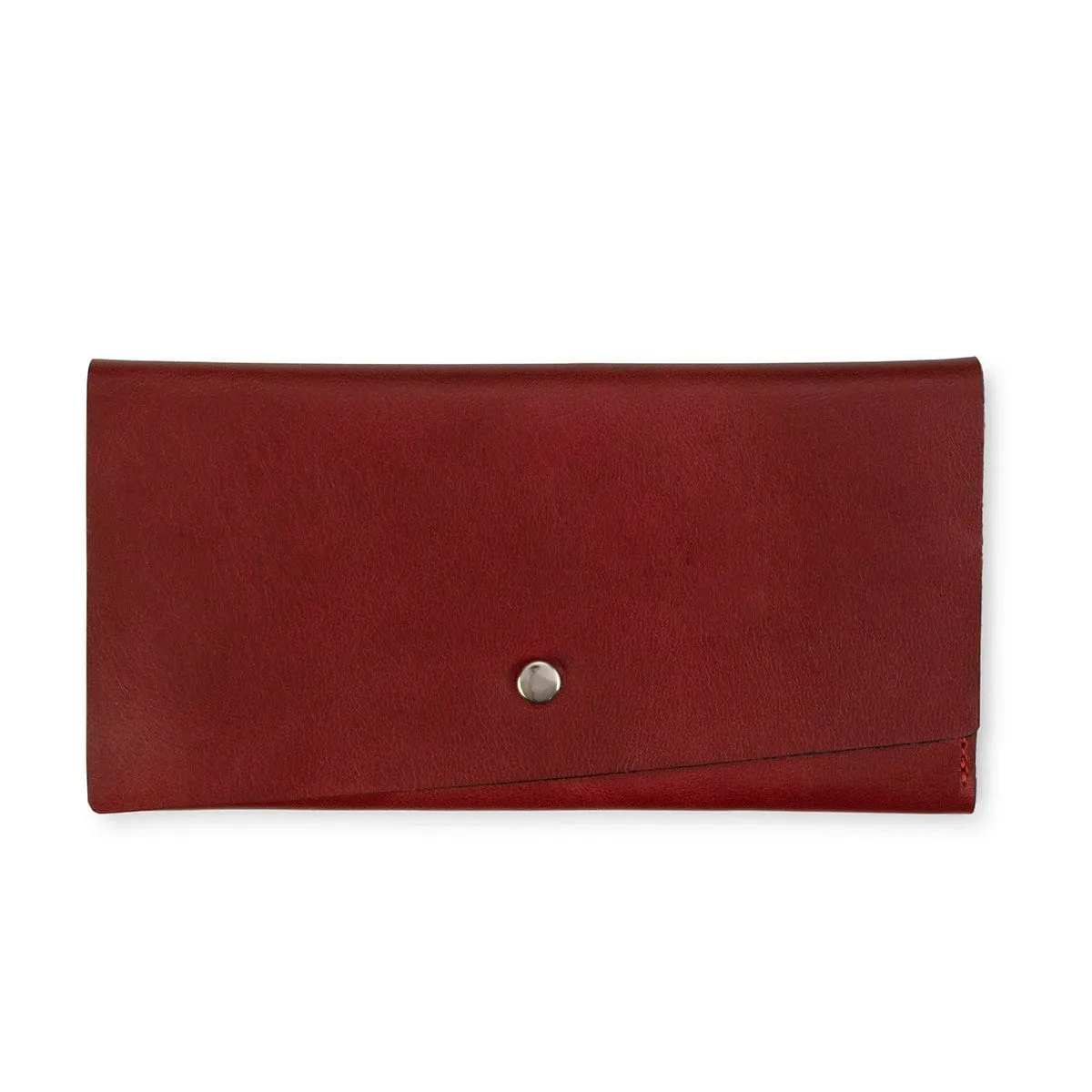 Asymmetrical Snap Wallet sold by Adelante Shoe