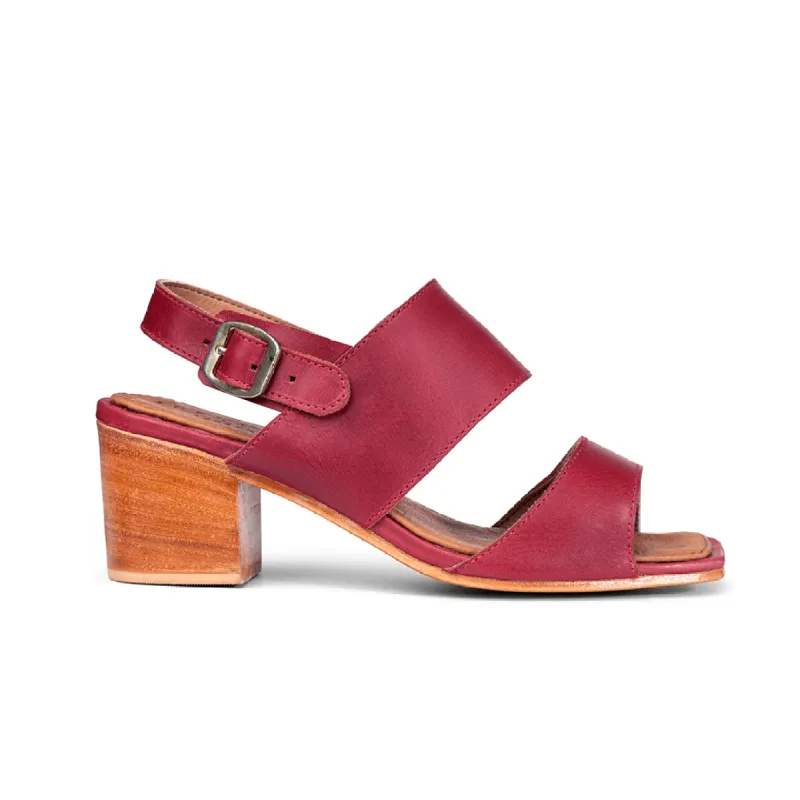 The Serena in Pomegranate ~ Wide sold by Adelante Shoe