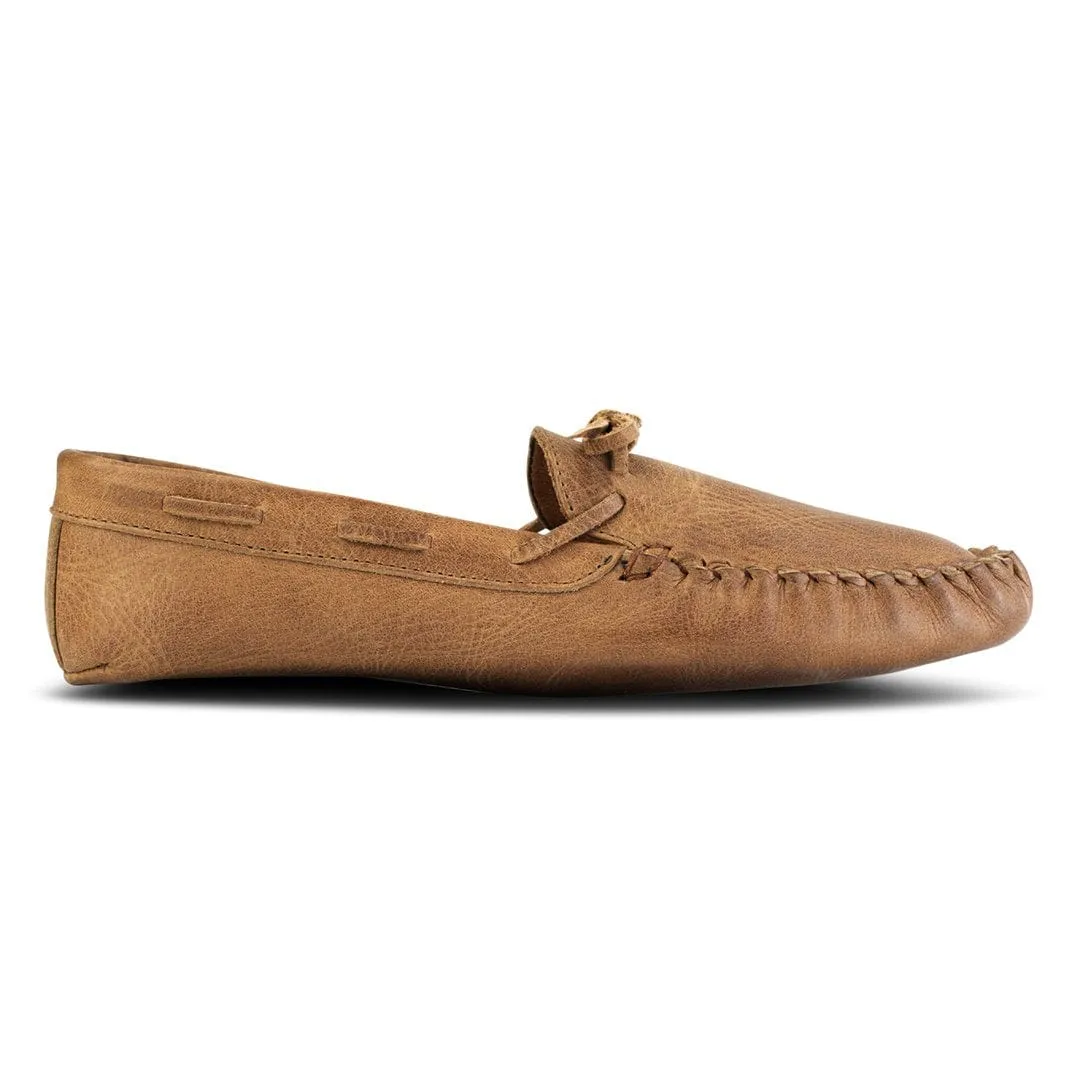 The Women's Moccasin in Desert ~ Standard/Narrow sold by Adelante Shoe