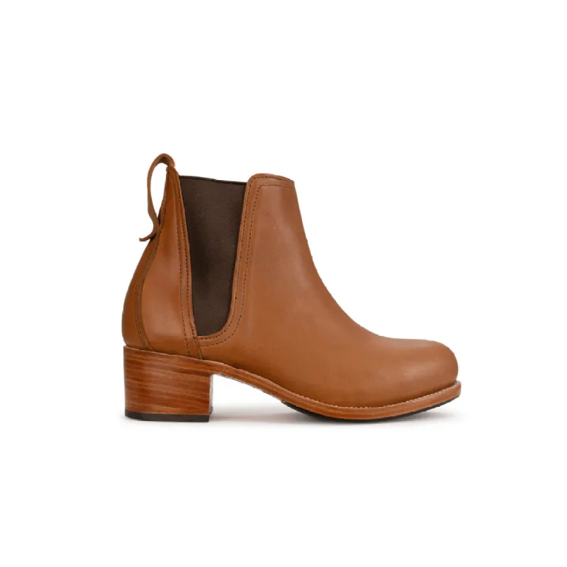 The Catalina in Caramel ~ Super Wide sold by Adelante Shoe