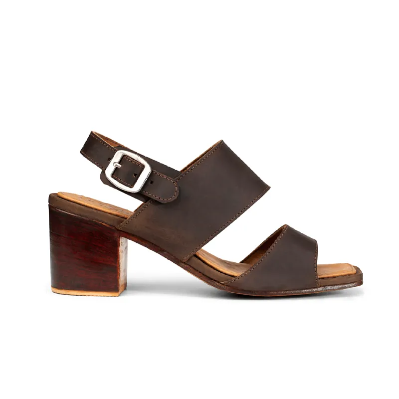 The Serena in Mahogany ~ Super Wide sold by Adelante Shoe