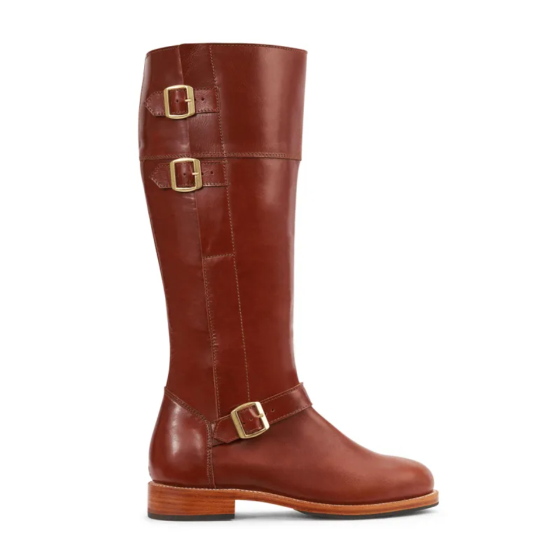 The Reina in Chestnut ~ Standard/Narrow ~ Standard Calf 39cm sold by Adelante Shoe