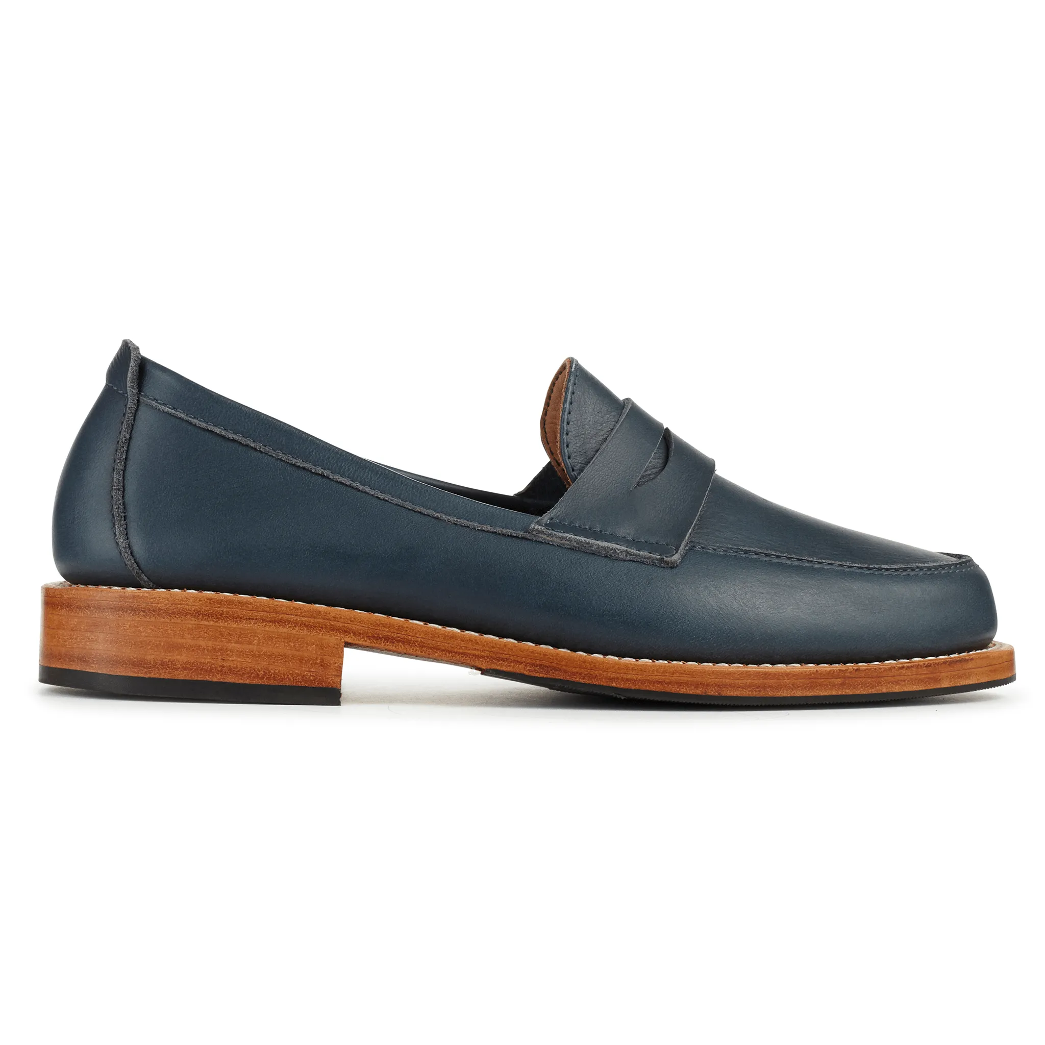 The Sofia in Denim Blue ~ Wide sold by Adelante Shoe