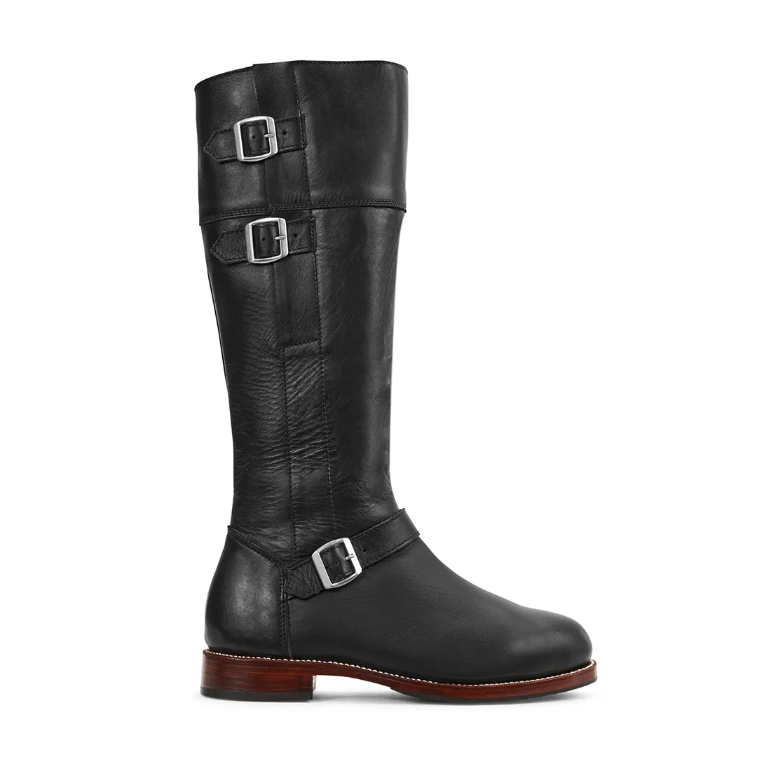 The Reina in Onyx ~ Standard/Narrow ~ Narrow Calf 35cm sold by Adelante Shoe