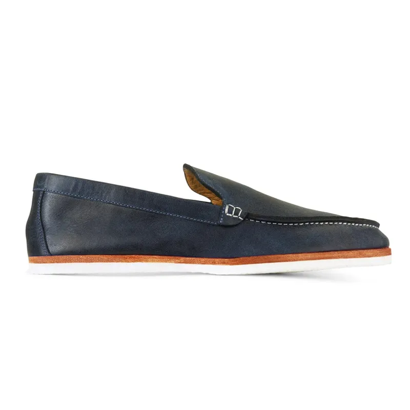 The Mateo in Denim Blue - (av) sold by Adelante Shoe