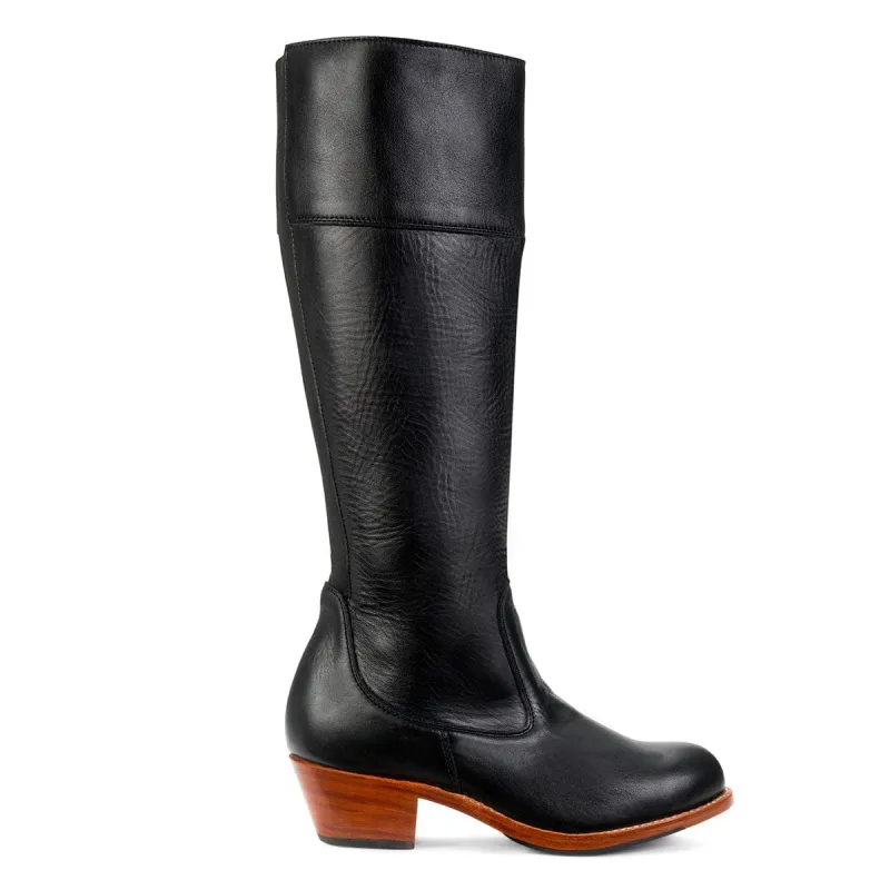 The Condesa in Onyx ~ Very Wide ~ Narrow Calf 33cm sold by Adelante Shoe