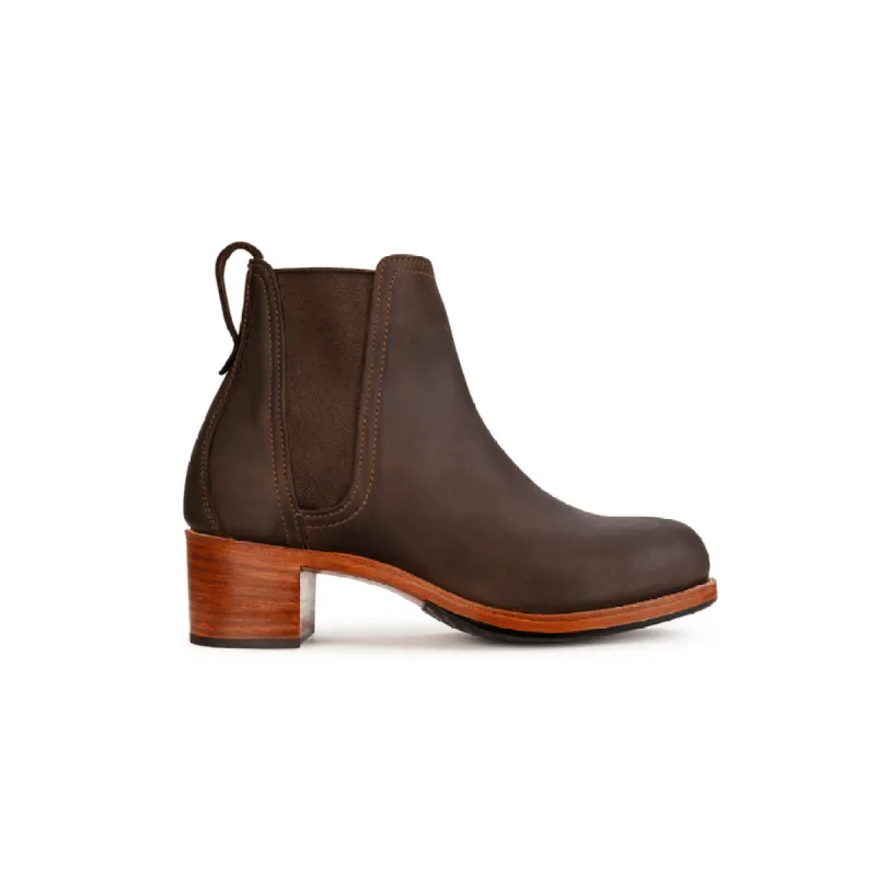 The Catalina in Mahogany ~ Super Wide sold by Adelante Shoe