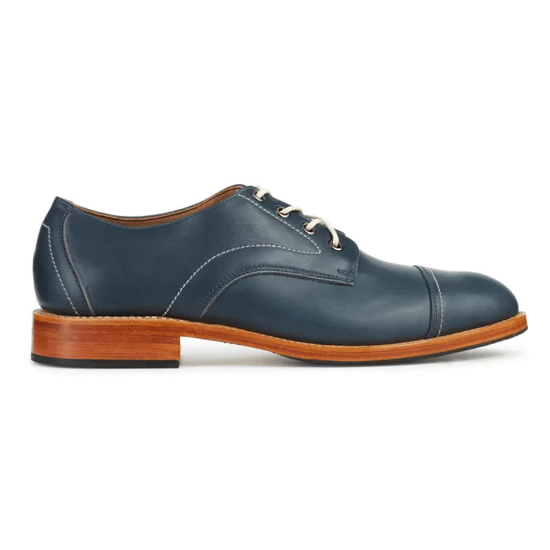 The Marco in Denim Blue ~ Super Wide sold by Adelante Shoe