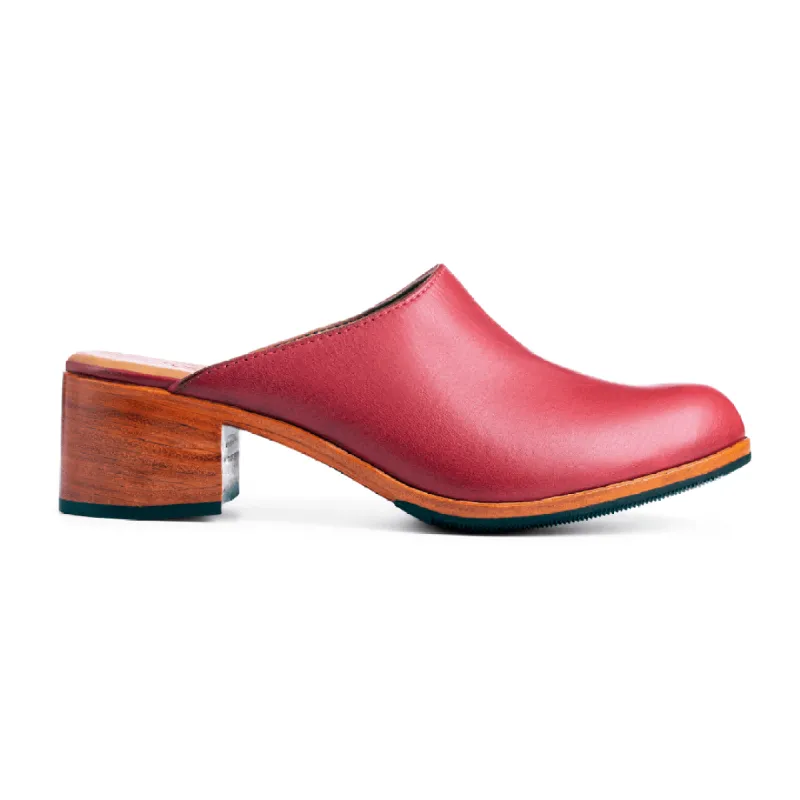 The Camila in Pomegranate ~ Super Wide sold by Adelante Shoe