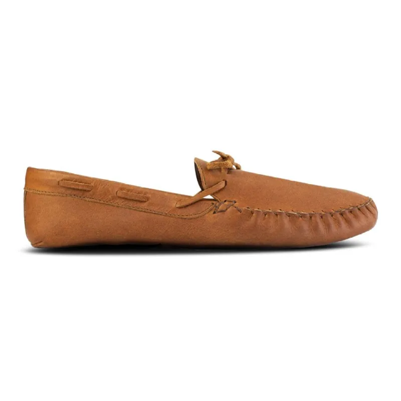 The Women's Moccasin in Caramel ~ Super Wide sold by Adelante Shoe