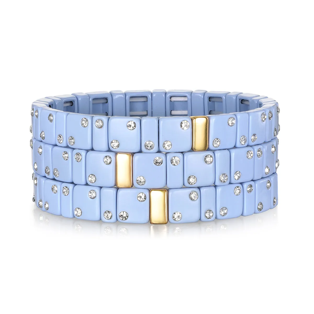 CZ Enamel Bracelet-Periwinkle sold by Amelia Rose Design product image thumbnail 2