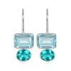 Valencia Earring-Sky Blue & Teal Silver sold by Amelia Rose Design