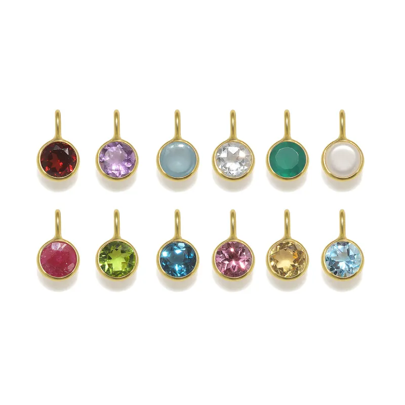Birthstone Charms - Gold sold by Amelia Rose Design