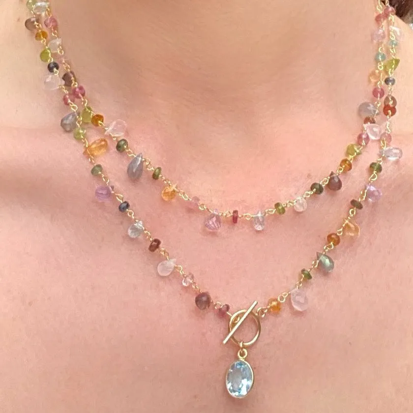 Wildflower Toggle Necklace-Peridot sold by Amelia Rose Design product image thumbnail 2