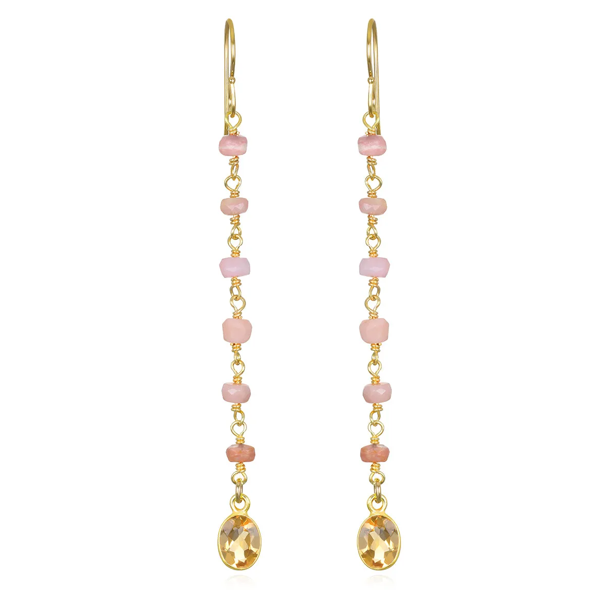 New! Citrine Duster Dangles sold by Amelia Rose Design