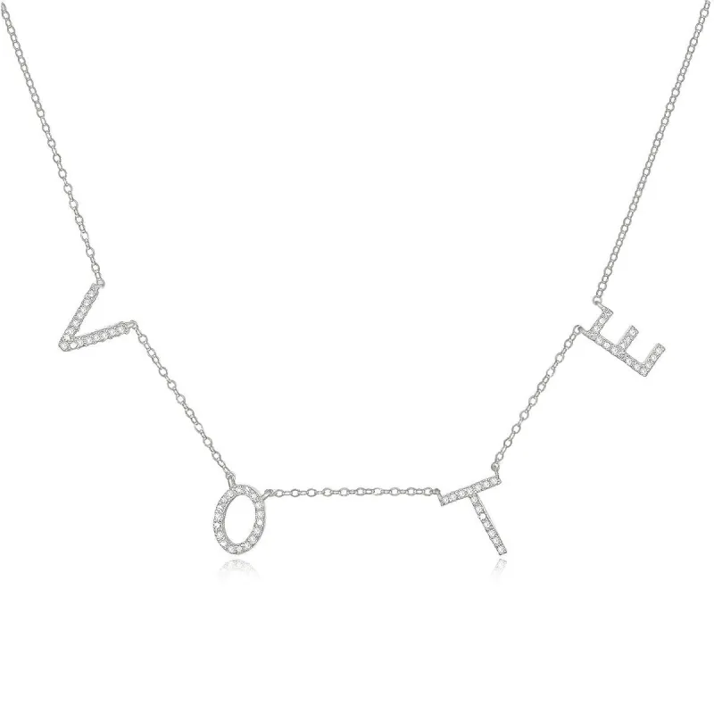New!  Diamond VOTE Necklace sold by Amelia Rose Design