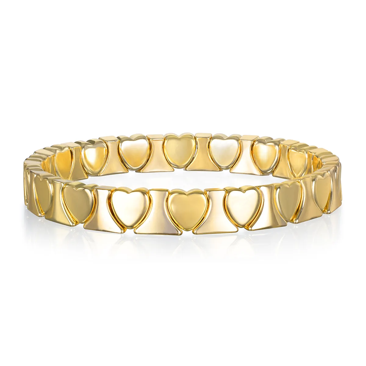 Golden Hearts Bracelet sold by Amelia Rose Design